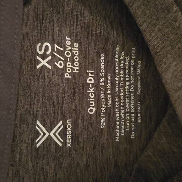 XERSION BRAND BOYS GRAY PULLOVER HOODIE SIZE XS 6/7 - Picture 11 of 12